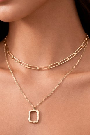 Gold Layered Chain Necklace