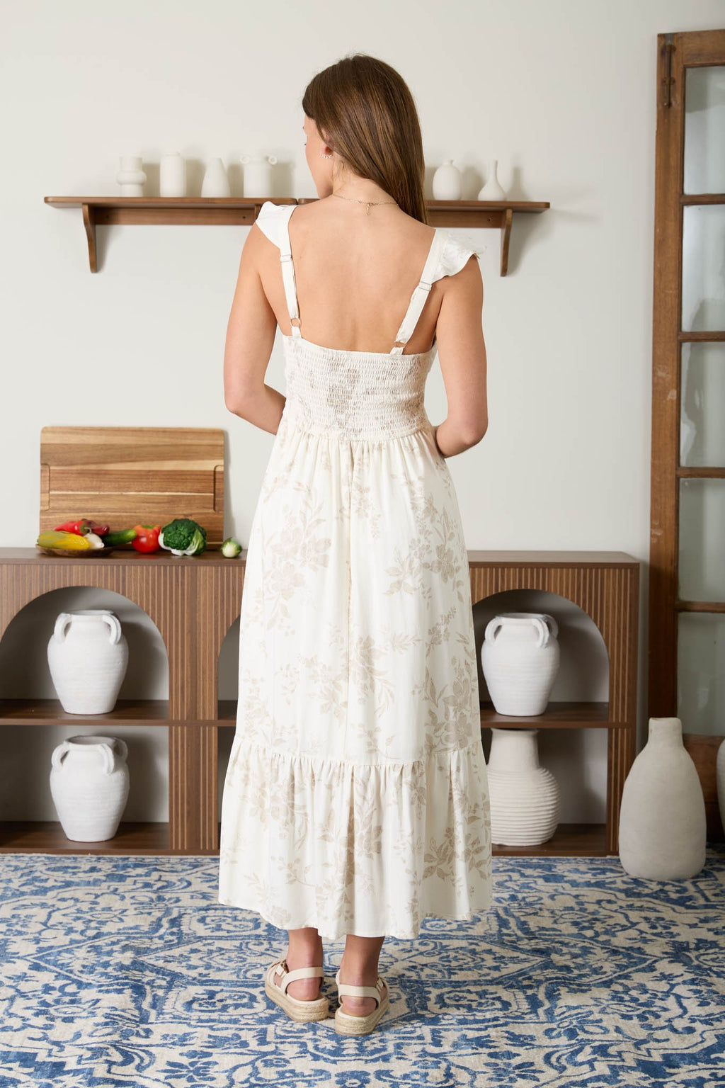 Sweetheart Ruffle Midi Dress — sweetheart ruffle midi dress