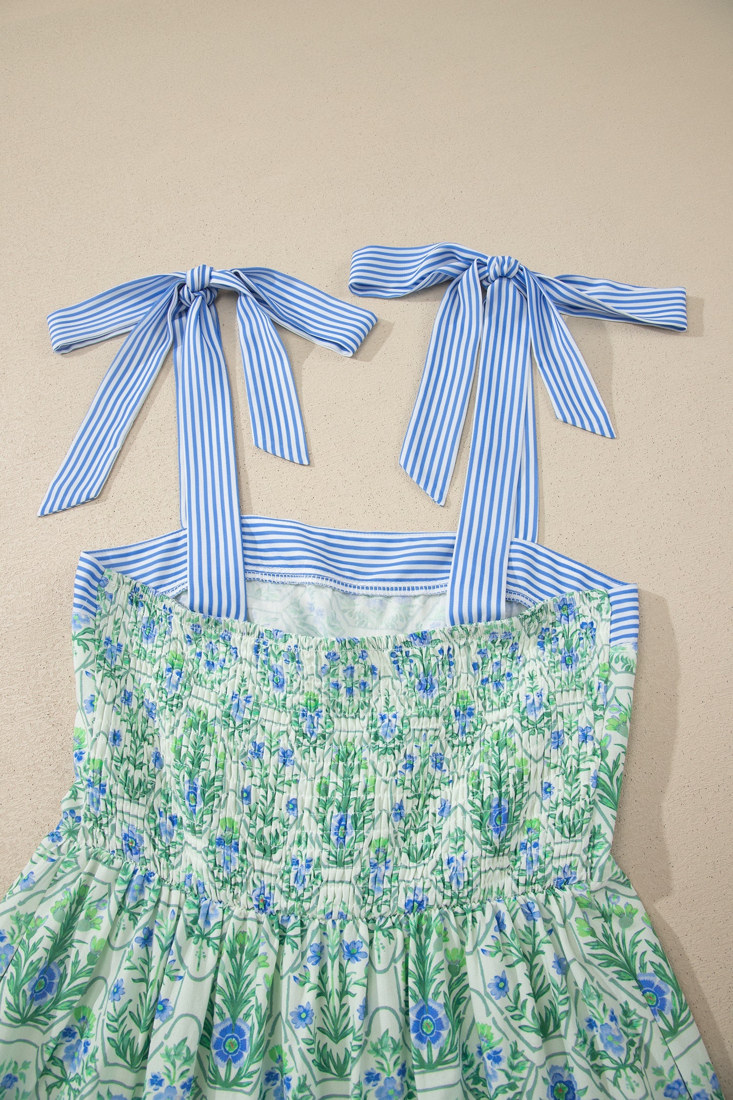 Akira Patchwork Detail Sleeveless Dress — worn outdoors