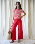 Round Trip Pant — wide-leg cropped cotton pants