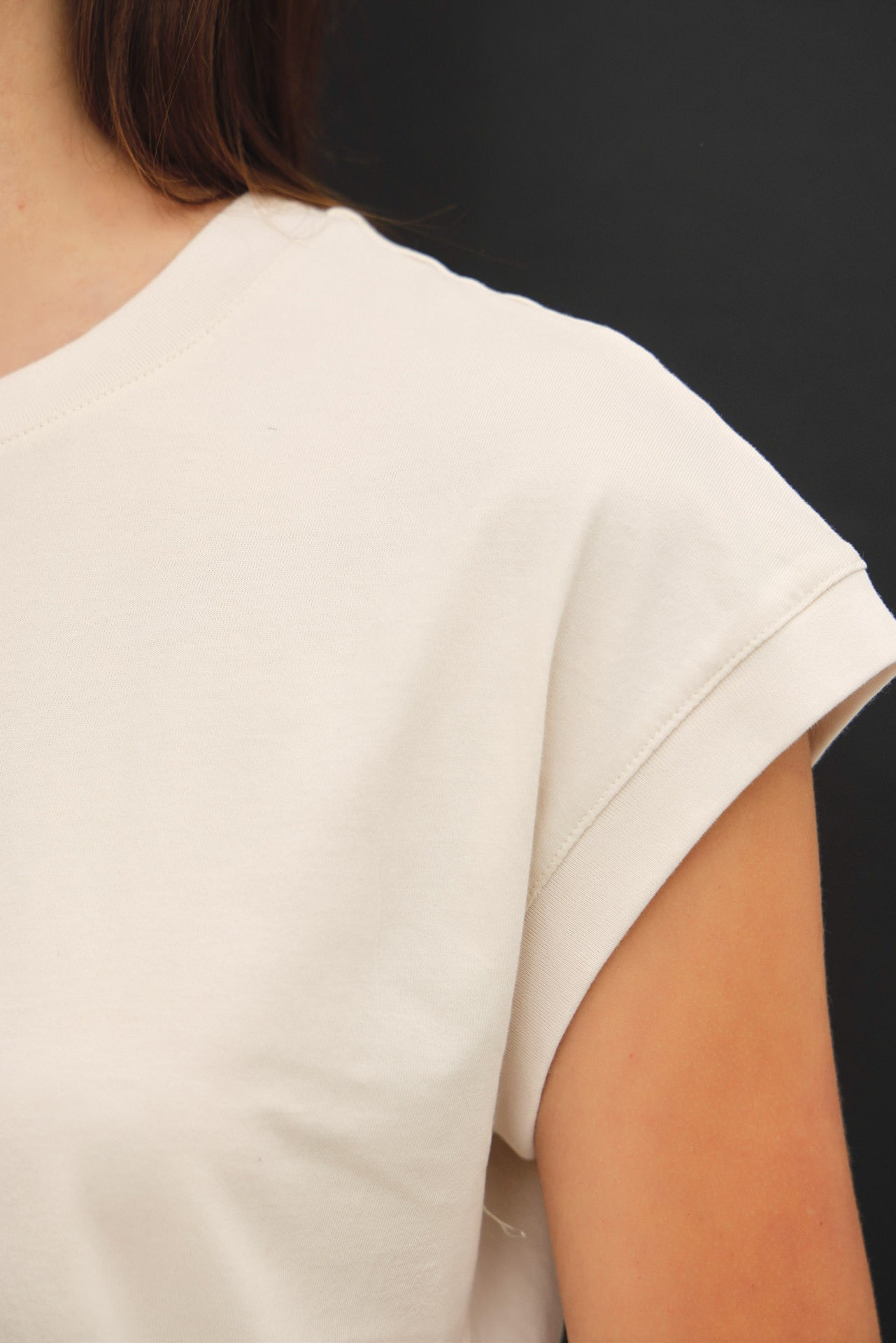 Everyday Cap Sleeve Tee — garment-dyed cotton tee