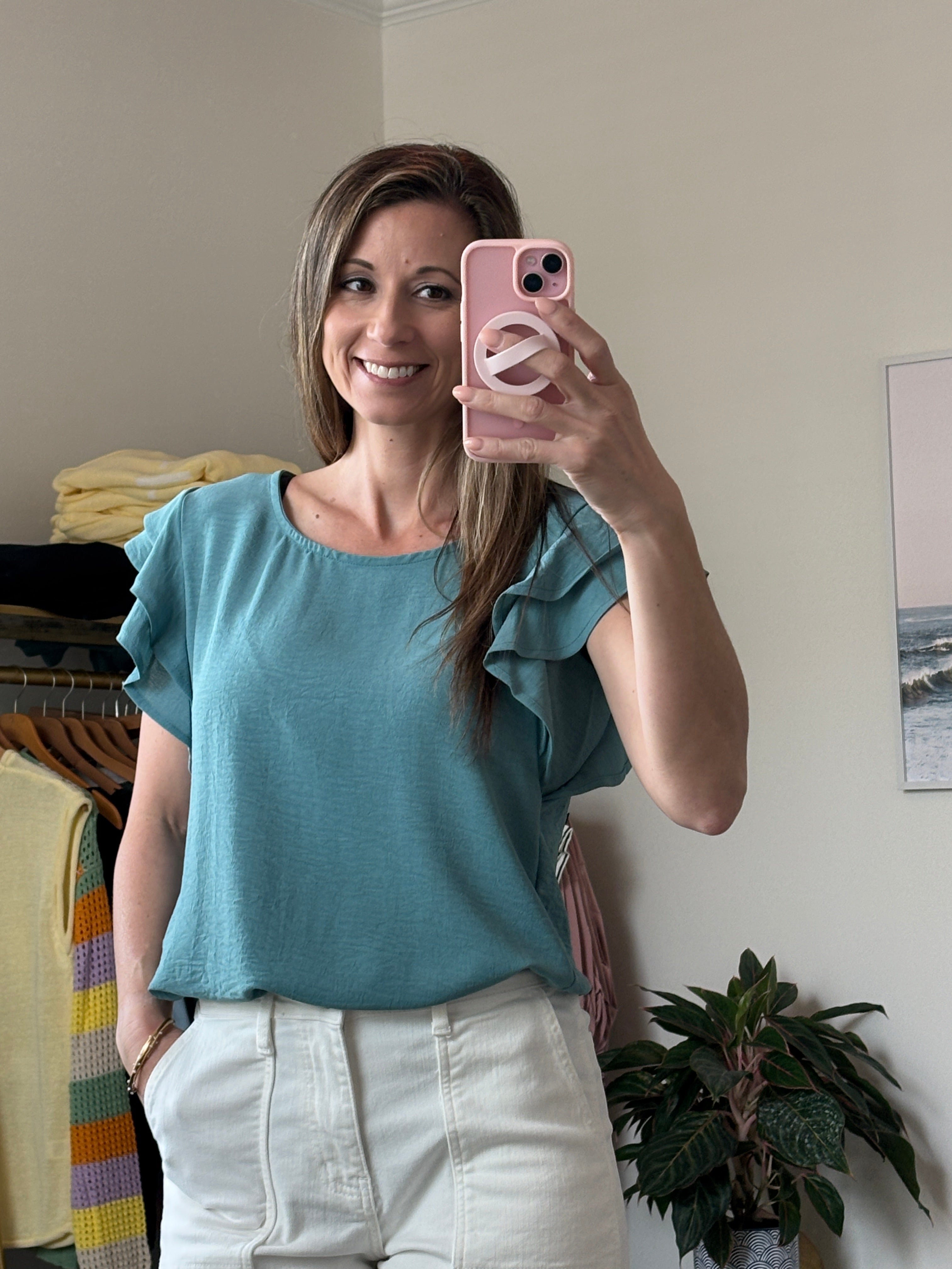 Flutter Sleeve Top