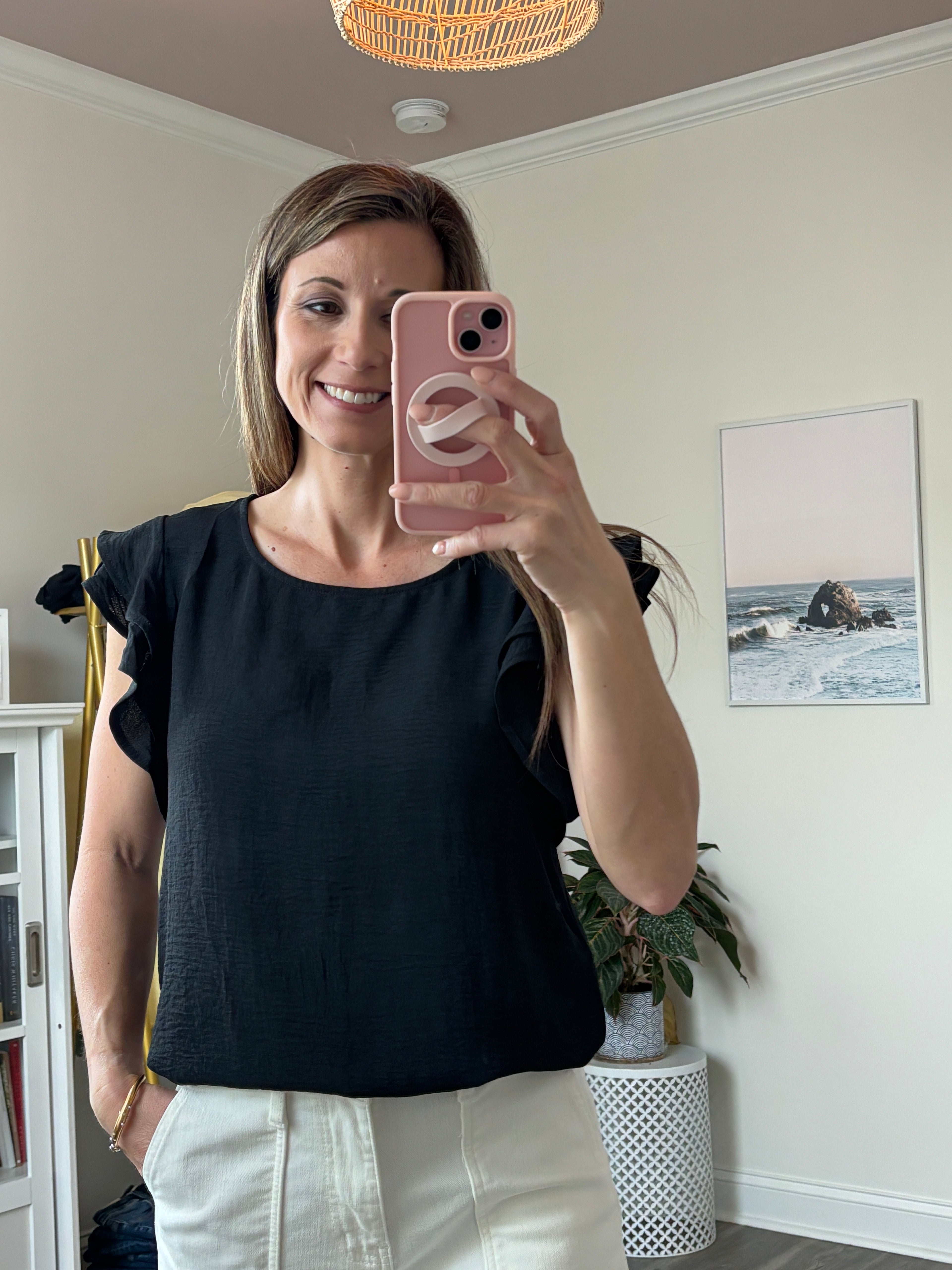 Flutter Sleeve Top