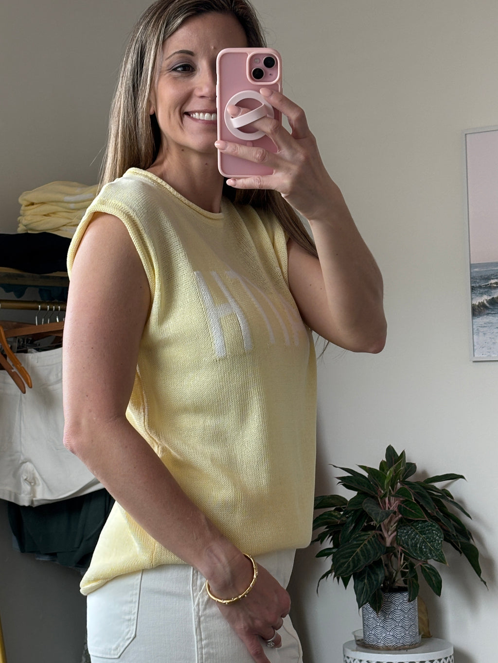 Faith Lightweight Sleeveless Sweater Top