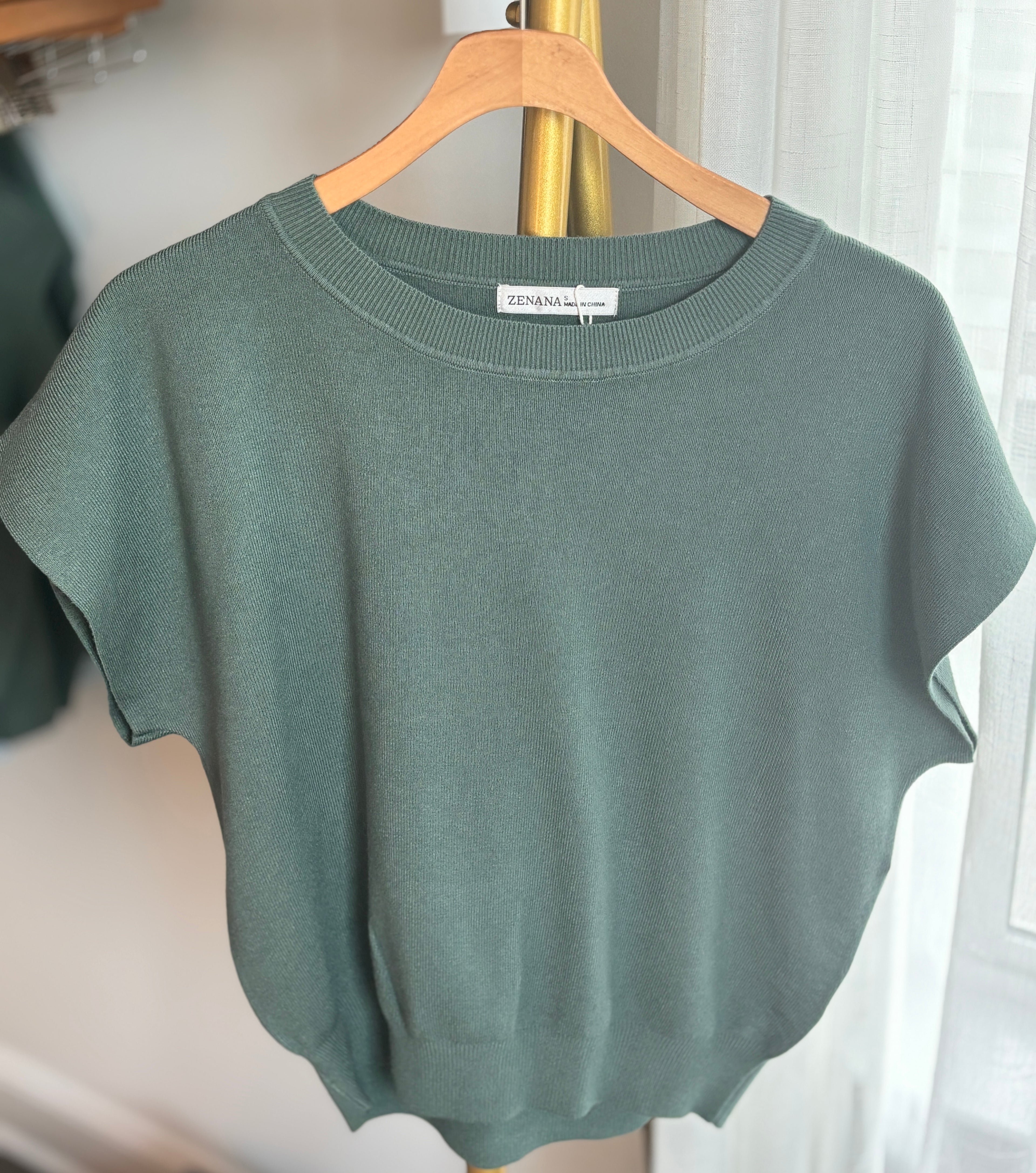 Everyday Round Neck Short Sleeve Sweater