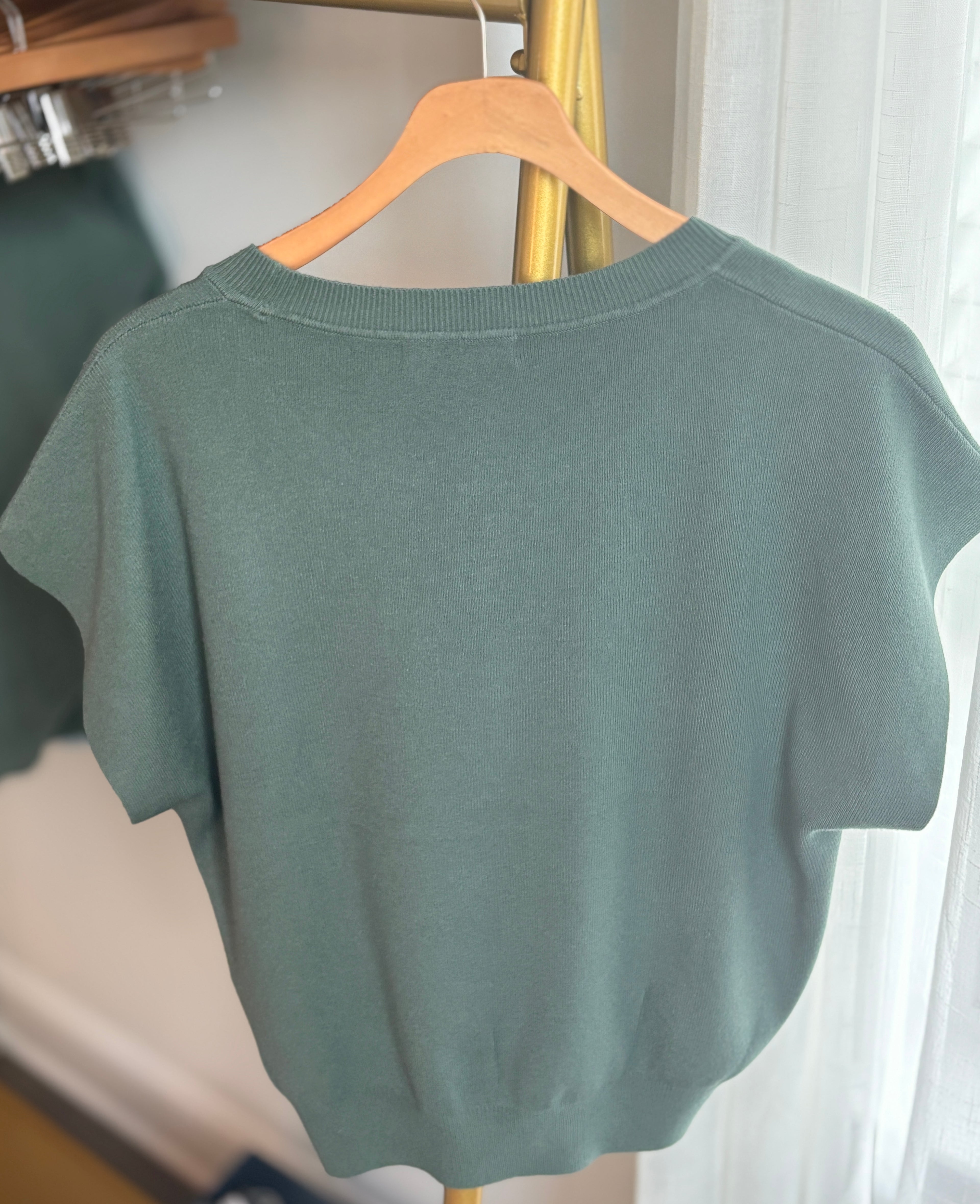 Everyday Round Neck Short Sleeve Sweater