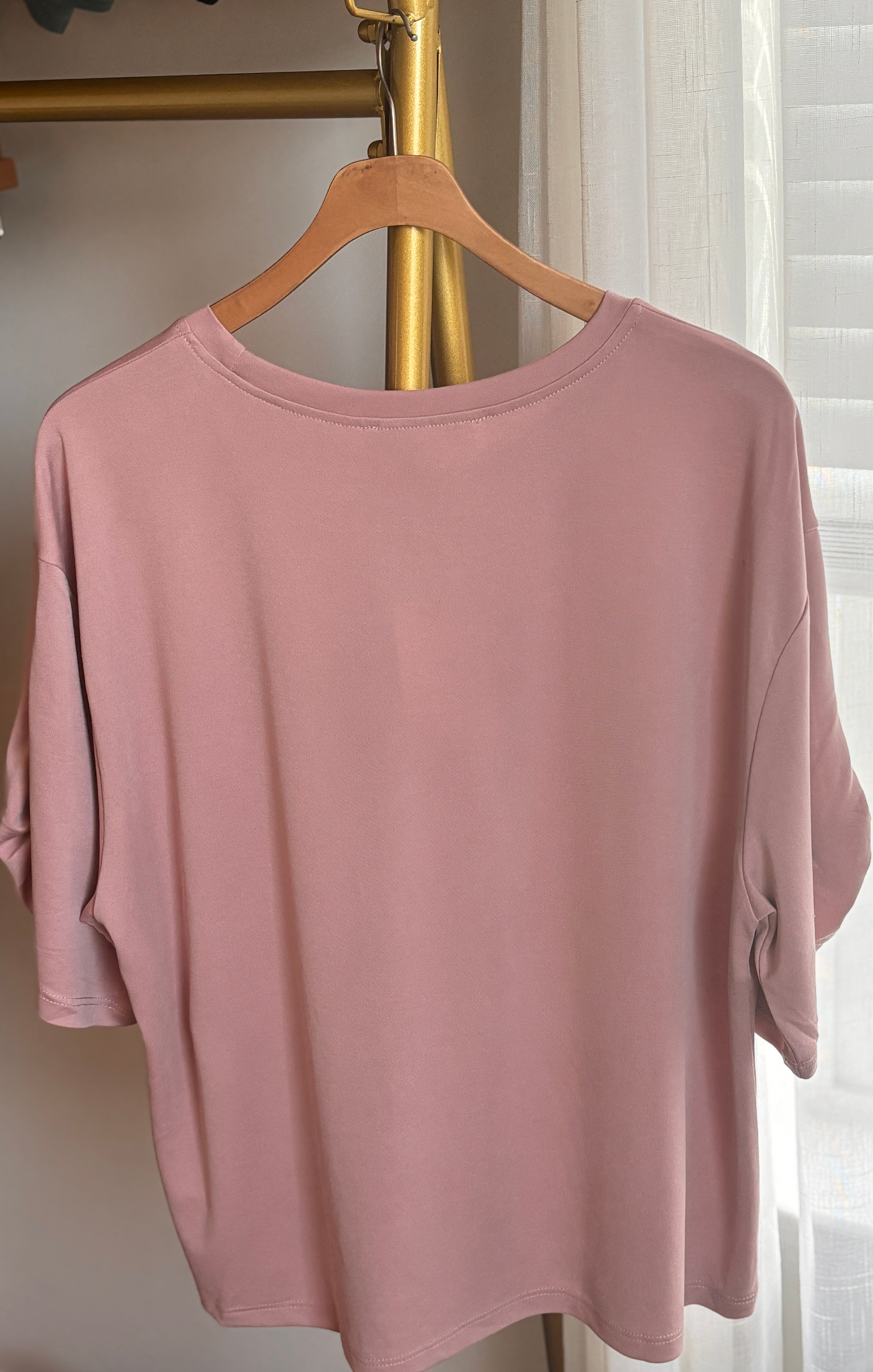 Blush Tie Sleeve Tee