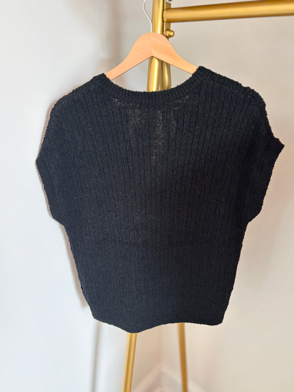 Ribbed Button Front Sweater