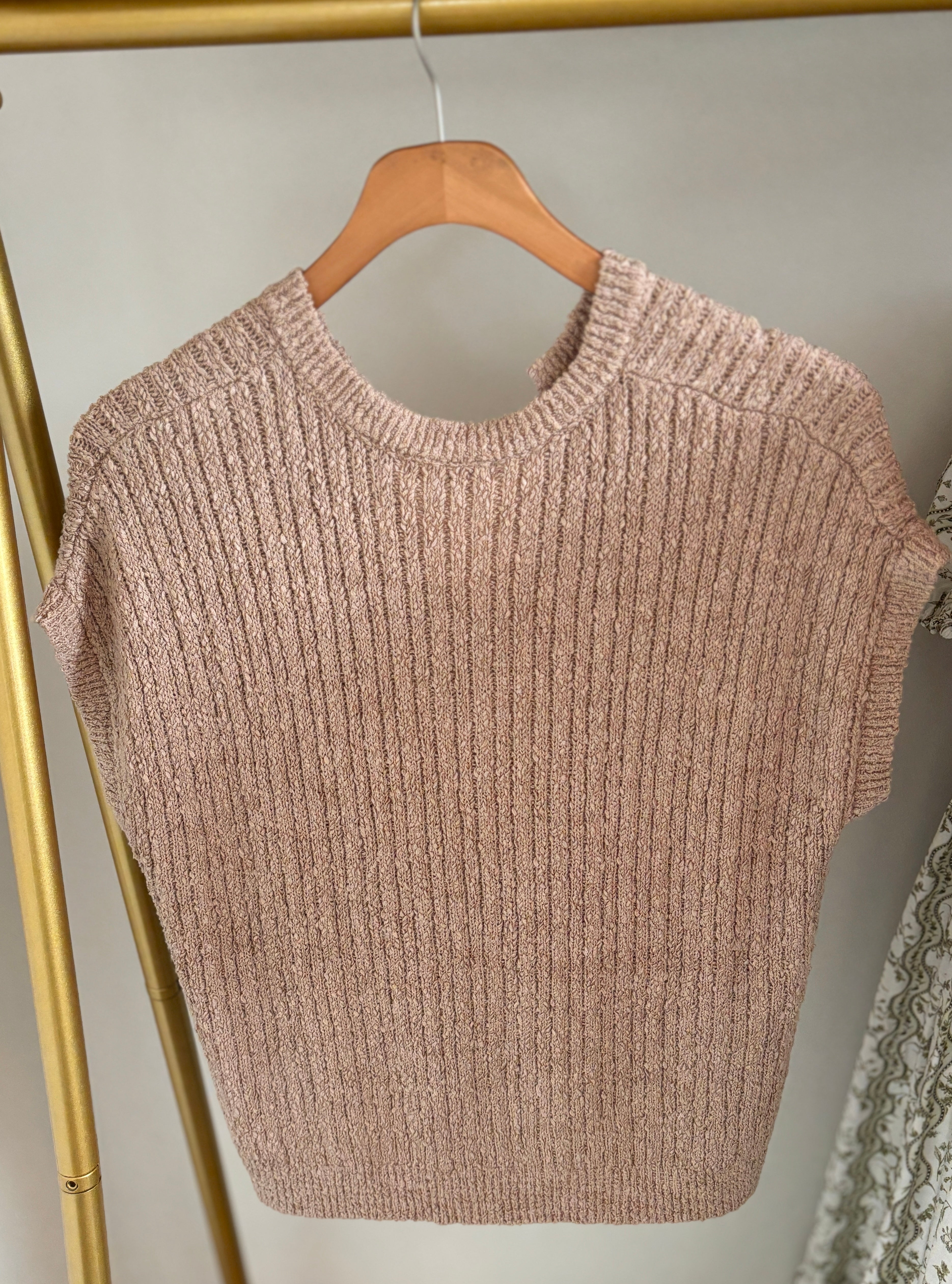 Ribbed Button Front Sweater