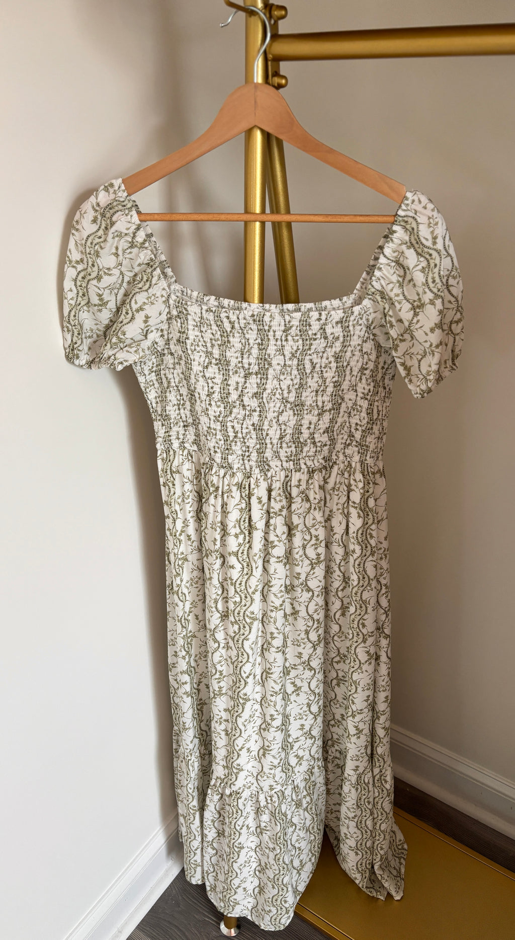 Everly Puff Sleeve Midi Dress