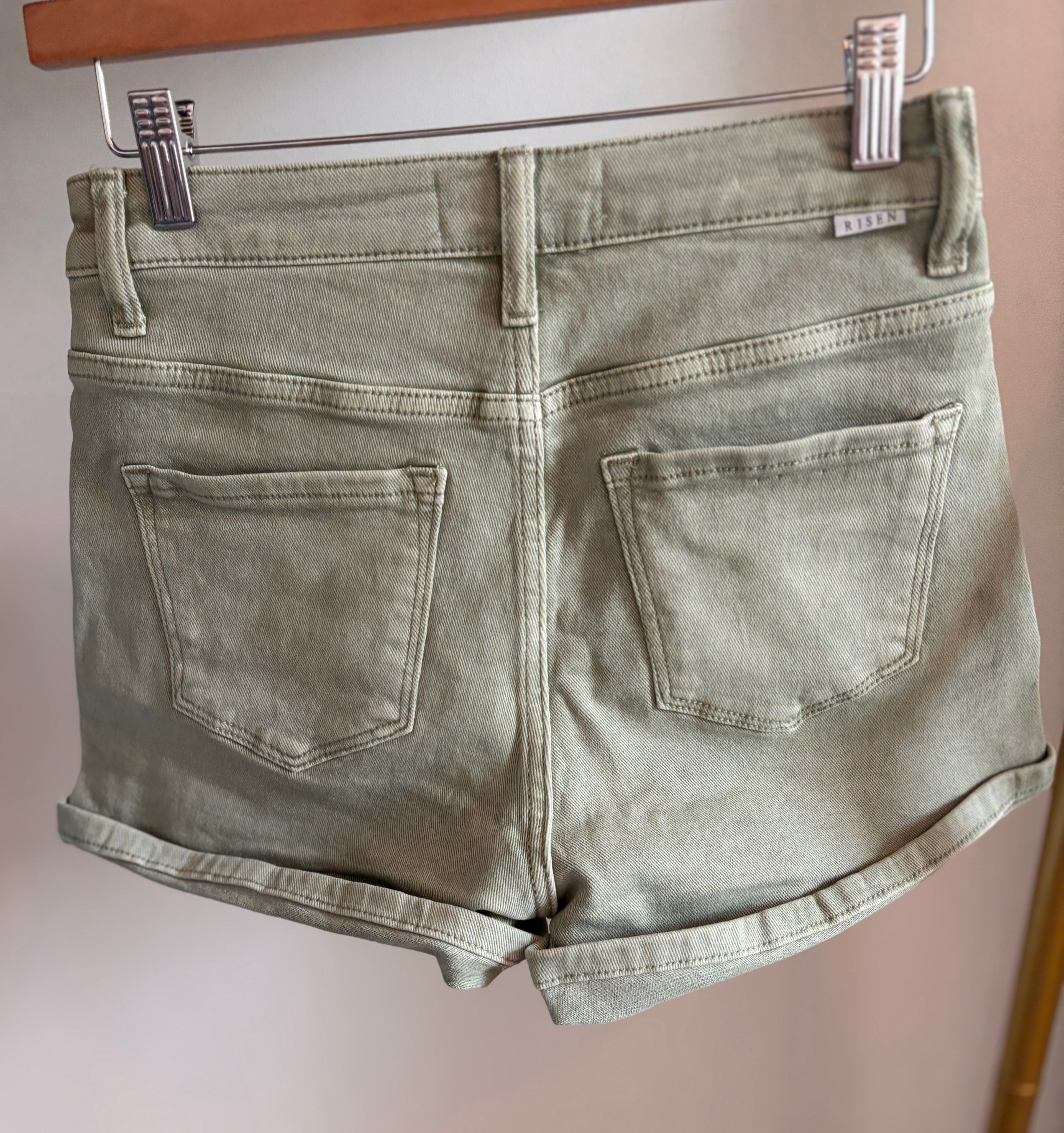 Risen Essential High-Rise Cuffed Shorts