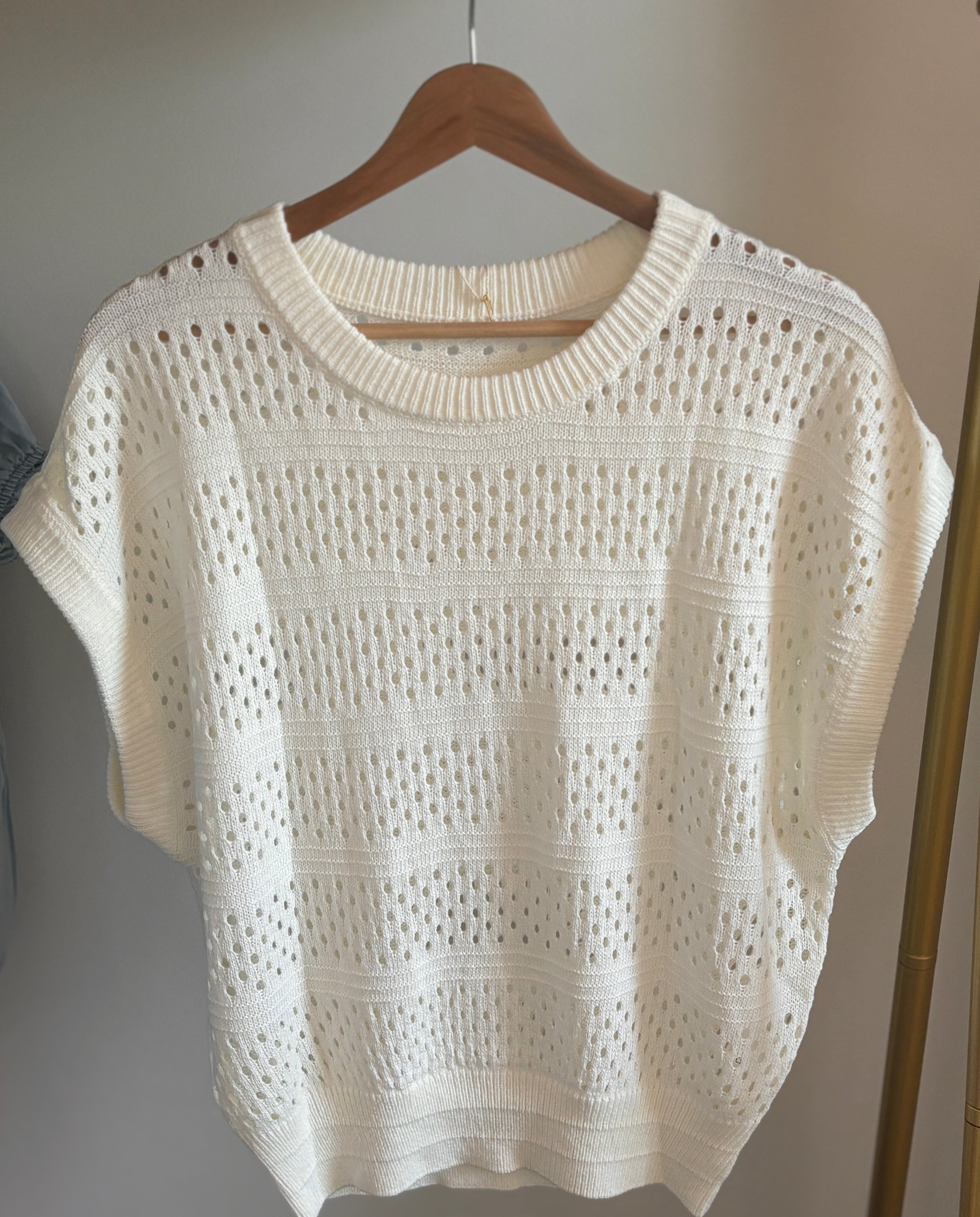 Breeze Open-Knit Dolman Sweater