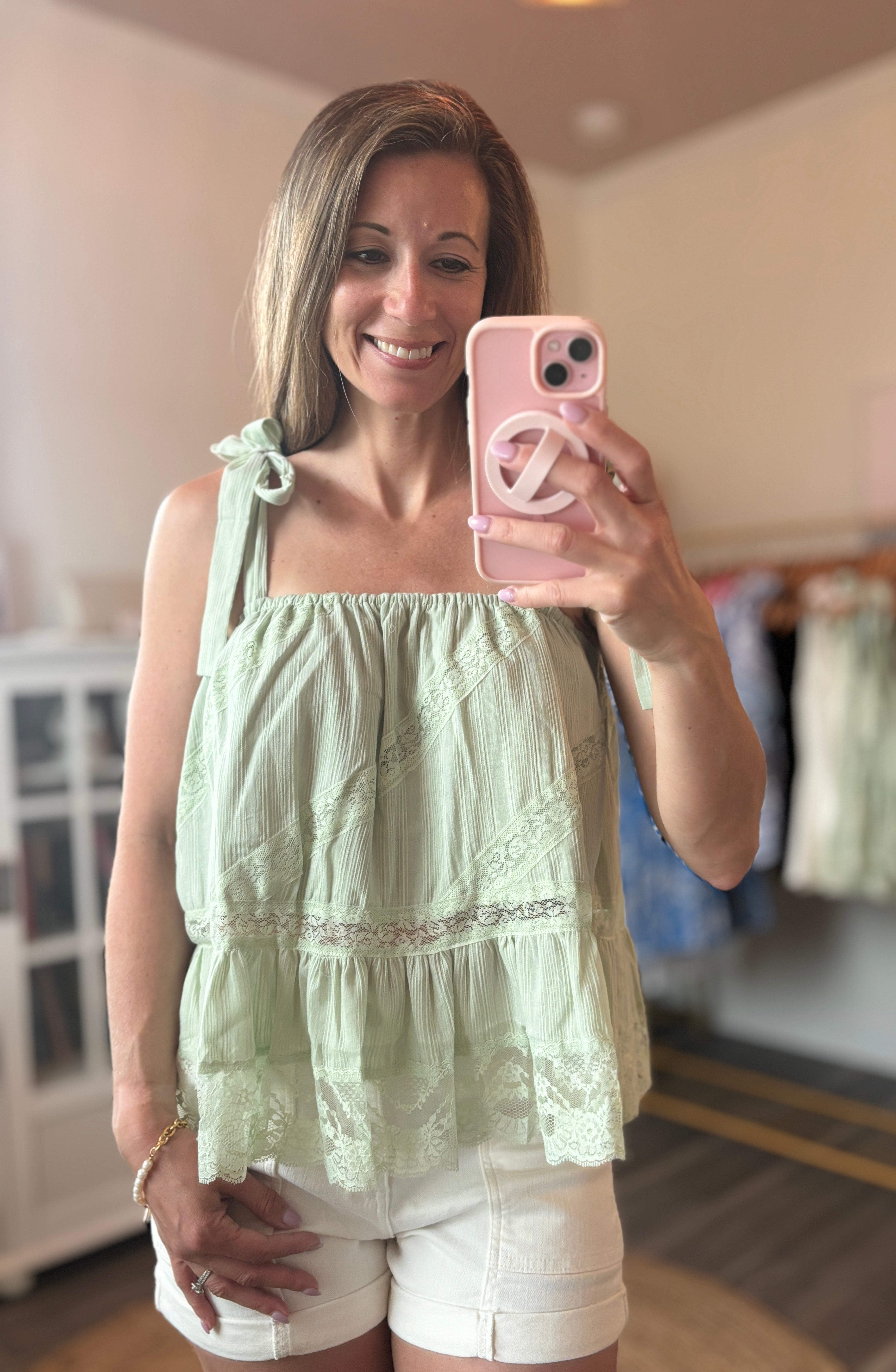 Seabreeze Tie Strap Top