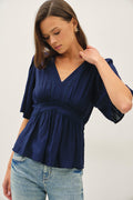 Kimono Sleeve Empire Waist Blouse — kimono-sleeve empire blouse
