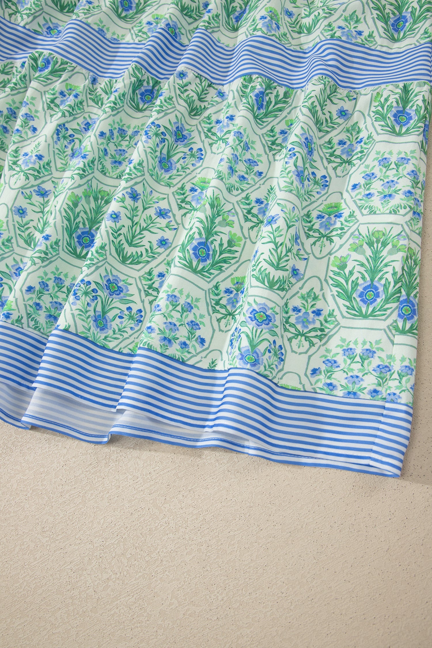 Akira Patchwork Detail Sleeveless Dress — full length view