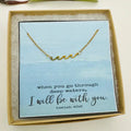 Deep Waters Necklace — handmade wave pendant necklace